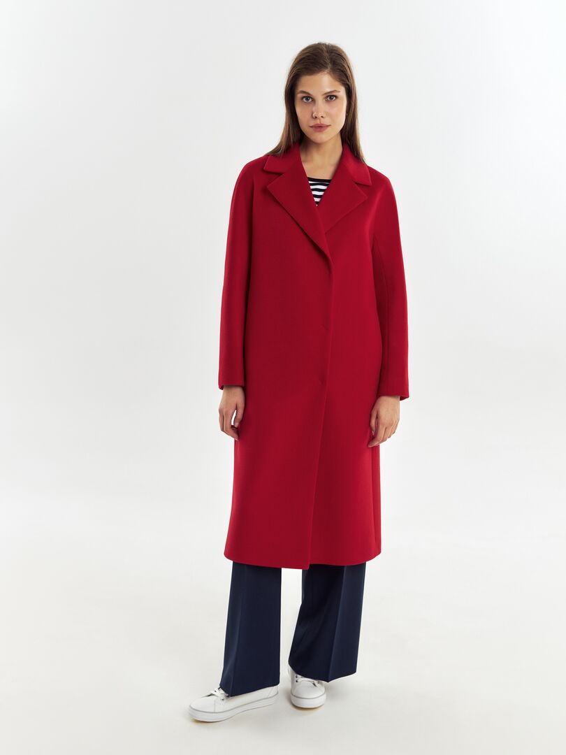 Пальто с мембраной красное Pompa