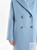 Пальто с мембраной голубое Pompa