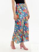 Летняя юбка макси в цветочном принте Pompa