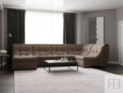 П-образный диван Монако-4 ППУ, велюр