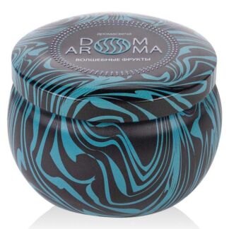 Свеча ароматическая Dom Aroma Пламя. Волшебные фрукты 125гр