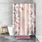 Штора для ванной комнаты Kleine Wolke Blossom Clove 180x200см 5956401305 фото 1