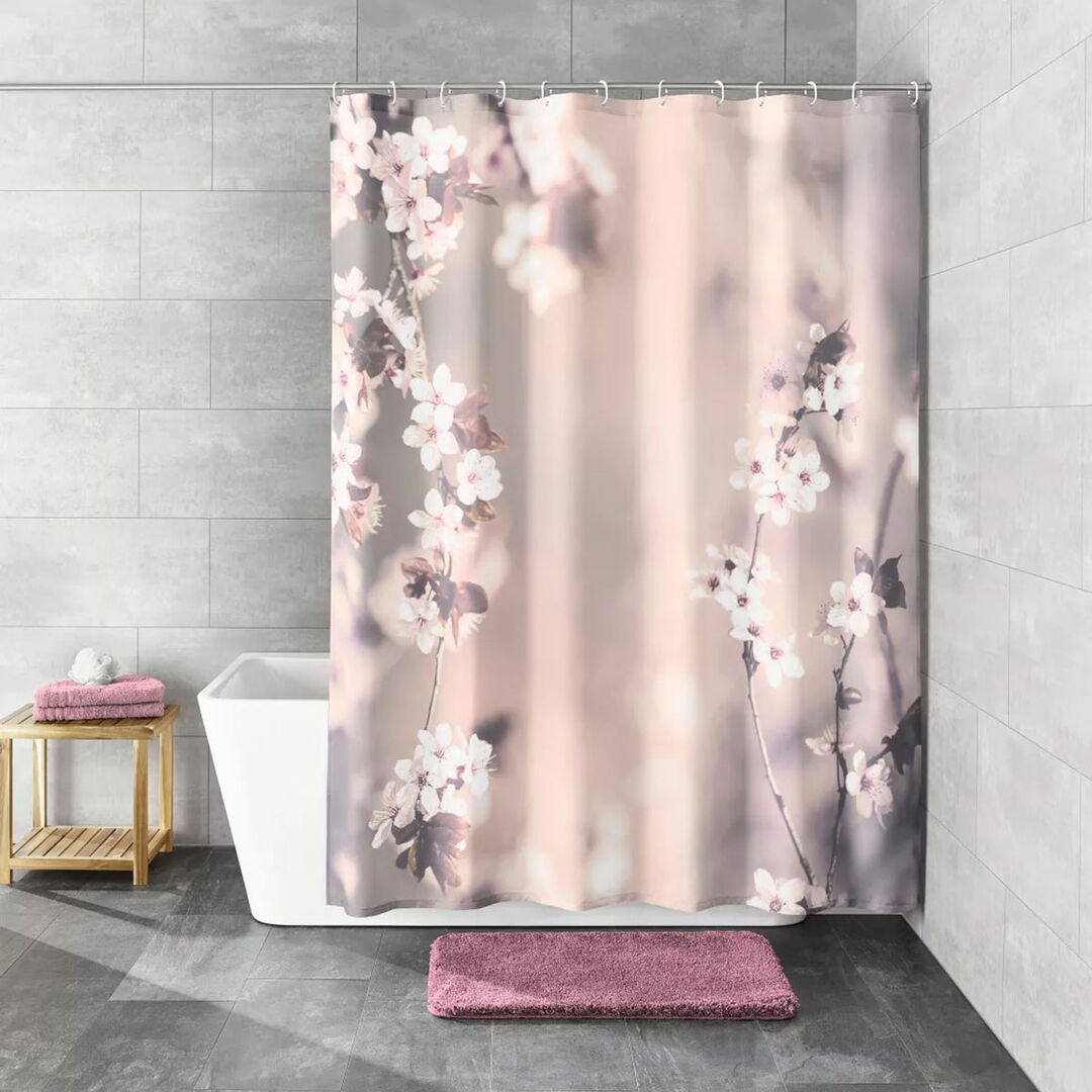 Штора для ванной комнаты Kleine Wolke Blossom Clove 180x200см 5956401305 фото 1