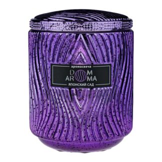 Свеча ароматическая Dom Aroma Пламя. Японский сад 420гр