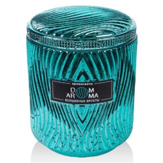 Свеча ароматическая Dom Aroma Пламя. Волшебные фрукты 420гр