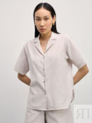 Рубашка с коротким рукавом из фактурного хлопка Zarina