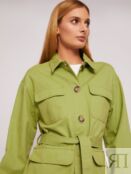 Куртка-рубашка из хлопка с поясом Zolla