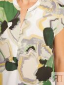 Блузка с коротким рукавом и цветочным принтом zolla