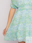 Шифоновое платье с драпировками и цветочным принтом zolla