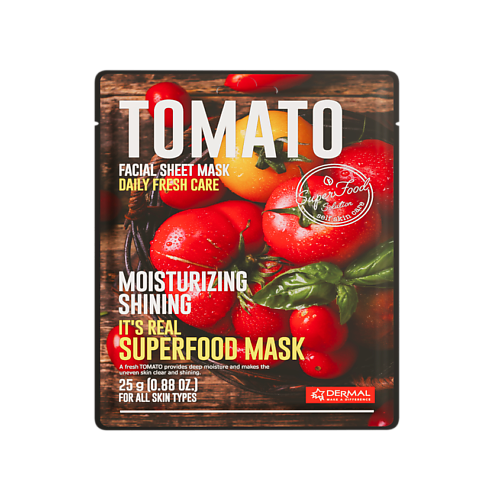 DERMAL Superfood Маска для лица  с томатом 25.0 MPL304414 фото 1