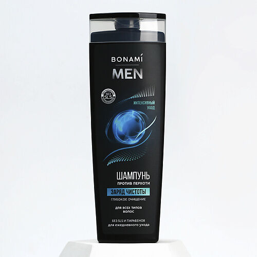 BONAMI Шампунь для волос, заряд чистоты "for men" 400.0 MPL304721 фото 1