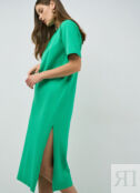 Трикотажное платье, Зеленый O`Stin