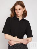 Укороченная блузка-рубашка с драпировкой Zolla