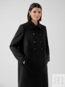 Пальто женское демисезонное черное Pompa
