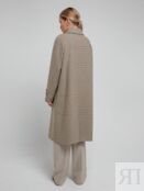 Демисезонное пальто прямого силуэта из твидовой ткани Pompa