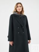 Пальто с мембраной, утеплённой спинкой и съёмным капюшоном Pompa
