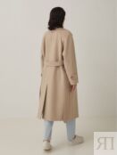 Пальто женское демисезонное цвета кэмел меланж Pompa