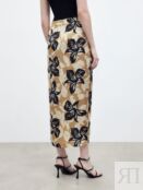Летняя юбка из вискозы с цветочным принтом Pompa