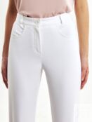 Укороченные белые джинсы Pompa