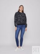 Джинсы силуэта Skinny высокой посадки zolla 02034714Z062 фото 1