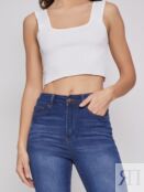 Джинсы силуэта Skinny высокой посадки zolla 02034714Z062 фото 3