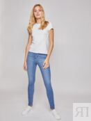 Джинсы силуэта Skinny высокой посадки zolla 02034714Z062 фото 1