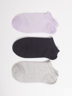 Набор коротких носков (3 пары в комплекте) zolla