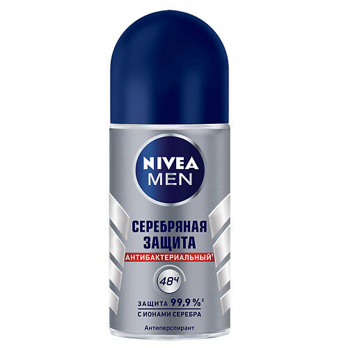 NIVEA MEN Дезодорант-антиперспирант  шариковый "Серебряная защита"