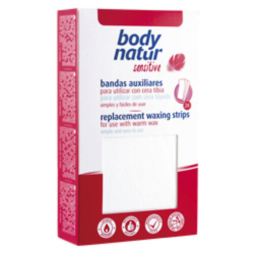 BODY NATUR Полоски для депиляции теплым воском Replacement Waxing Strips BNR403000 фото 1