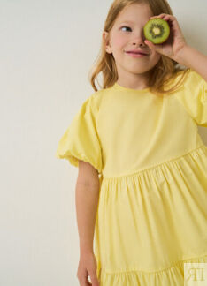 Платье для девочек, Желтый O`Stin