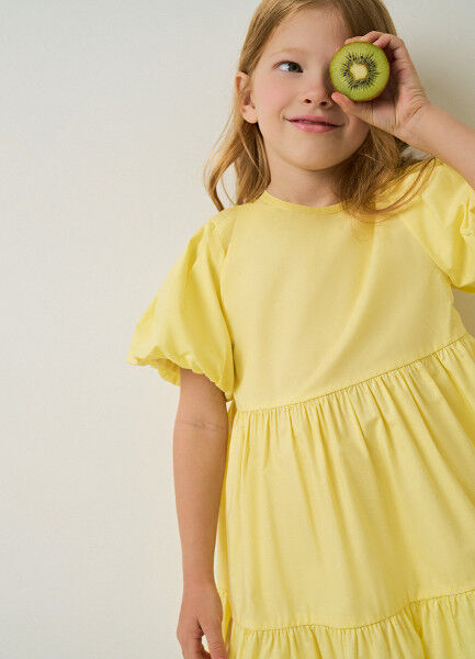 Платье для девочек, Желтый O`Stin