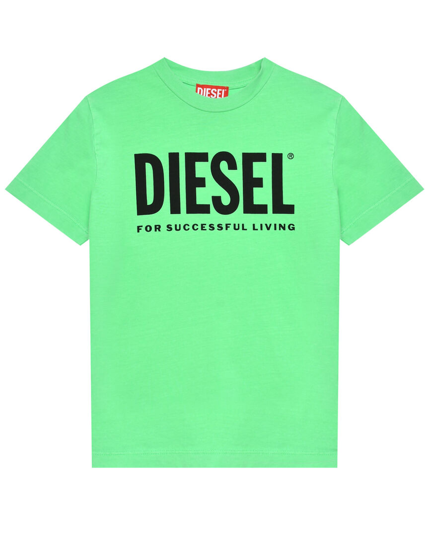 Футболка с черным лого Diesel фото 1