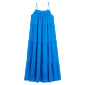 Платье для загорания длинное на тонких бретелях  44 (FR) - 50 (RUS) синий