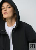 Куртка с капюшоном и накладными карманами, Черный O`Stin
