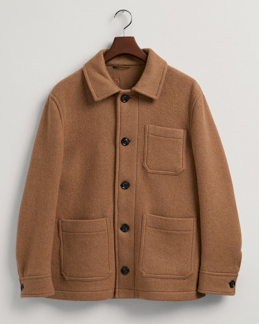 Мужская куртка-рубашка Gant, коричневая