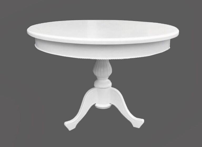 Стол круглый раскладной Верона (белый) Размер стола 120(160)х120 СМебель ЮГ