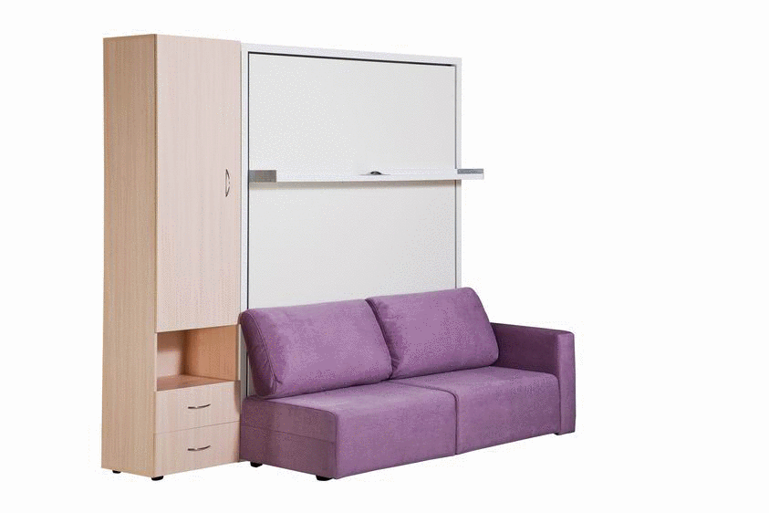 Шкаф-диван-кровать 3 в 1 Smart 2 Новый Век