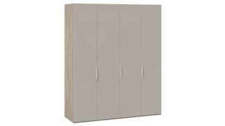 Шкаф для одежды с 4 дверьми баттл рок серый глянец Эмбер СМ-348.07.018 Три