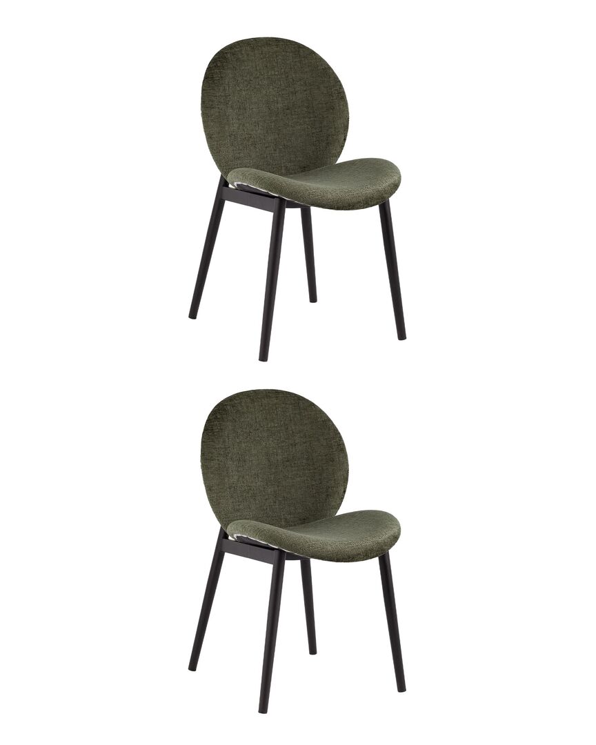 Комплект стульев Эллиот ткань альпака зеленый 2 шт Stool Group