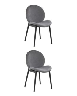 Комплект стульев Эллиот ткань альпака серый 2 шт Stool Group
