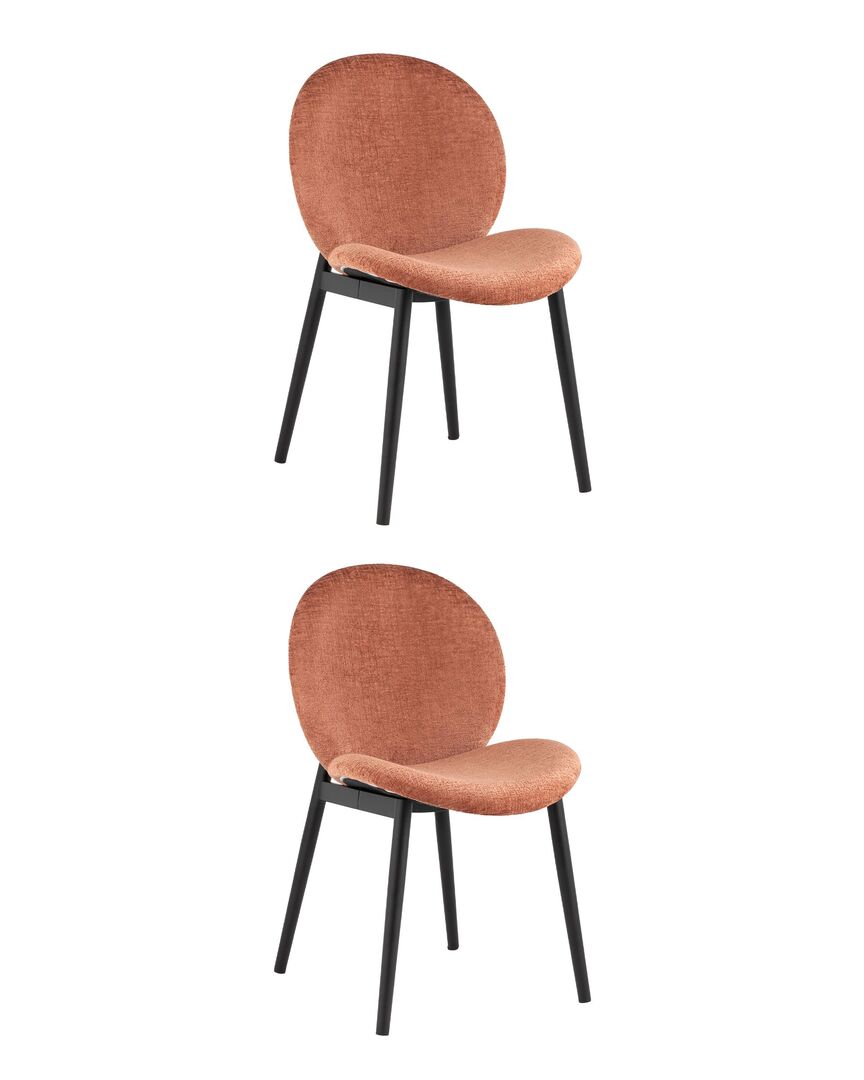 Комплект стульев Эллиот ткань альпака терракотовый 2 шт Stool Group