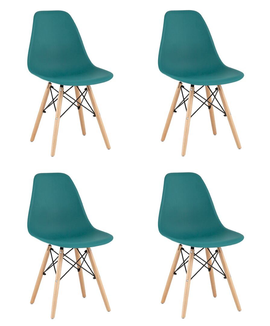 Комплект стульев Style DSW темно-бирюзовый x 4 Stool Group