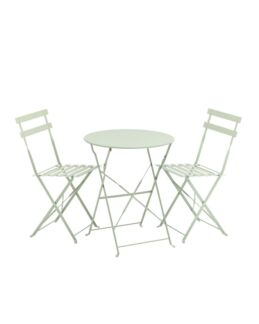 Комплект стол и два стула Бистро светло-зеленый Stool Group