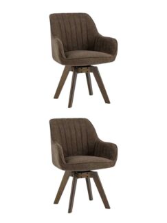 Комплект вращающихся стульев MANS коричневый Stool Group