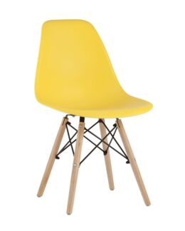 Комплект стульев Eames Style DSW желтый x4 Stool Group