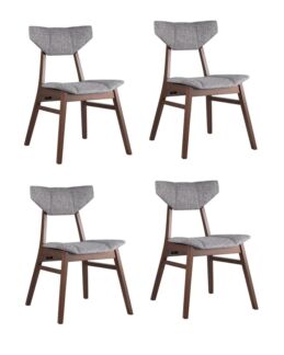 Комплект стульев обеденный TOR серый 4 шт Stool Group