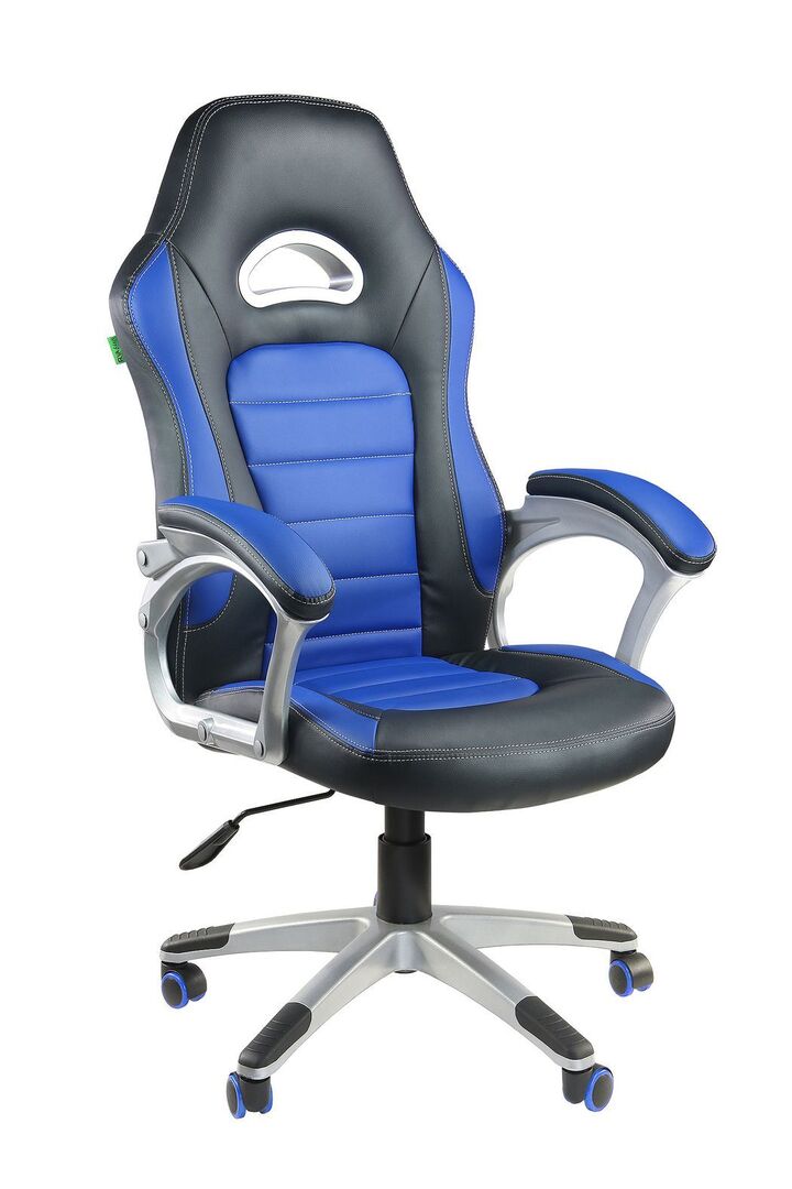 Кресло для геймера Riva Chair GAME 9167H черный / синий Riva 9167H фото 1