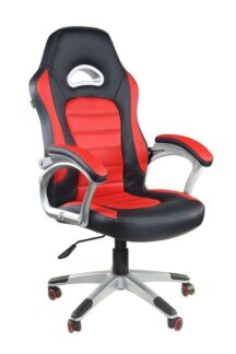 Кресло для геймера Riva Chair GAME 9167H черный / красный Riva
