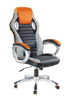Кресло для геймера Riva Chair GAME 9292H черный / оранжевый Riva