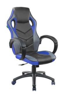 Кресло для геймера Riva Chair GAME 9381H черный / синий Riva